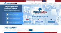Desktop Screenshot of modern-staffing.com