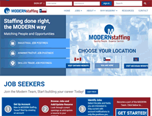 Tablet Screenshot of modern-staffing.com